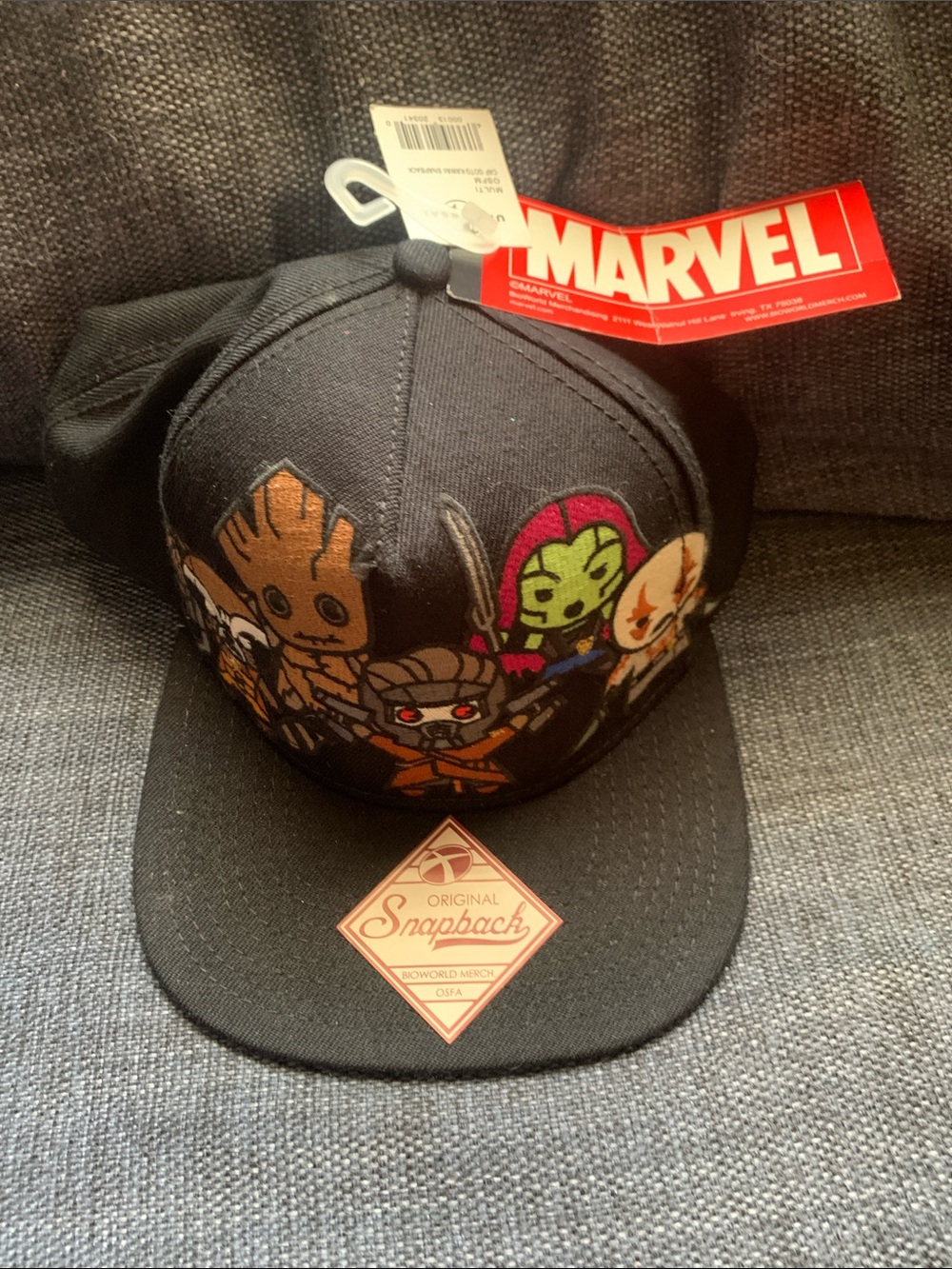 NWT MARVEL Guardians of the Galaxy Black Snapback Hat